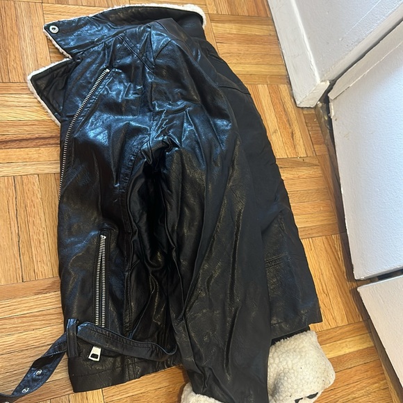 Leather outerwear, jacket, shearling - Picture 3 of 3